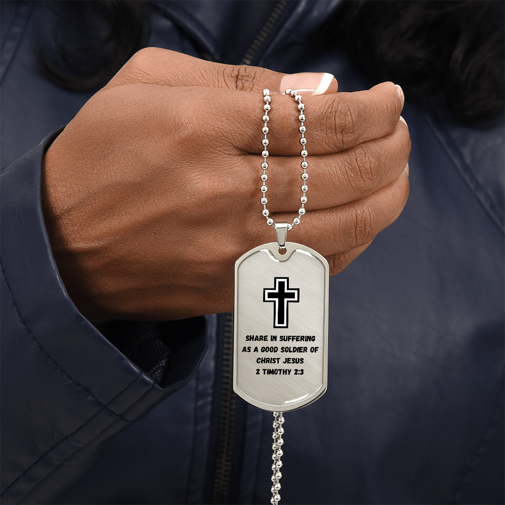 Soldier for Jesus Dog Tag (Customizable)