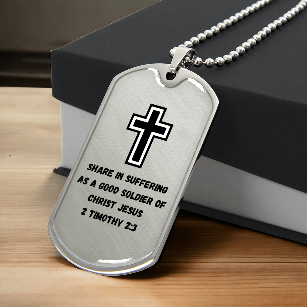 Soldier for Jesus Dog Tag (Customizable)