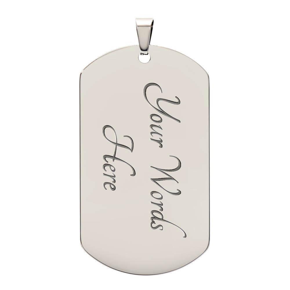 Soldier for Jesus Dog Tag (Customizable)