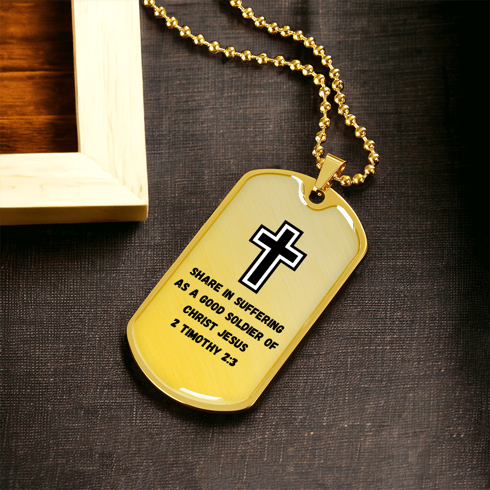 Soldier for Jesus Dog Tag (Customizable)