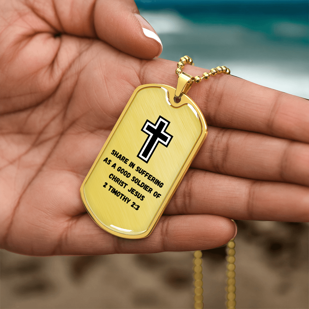 Soldier for Jesus Dog Tag (Customizable)