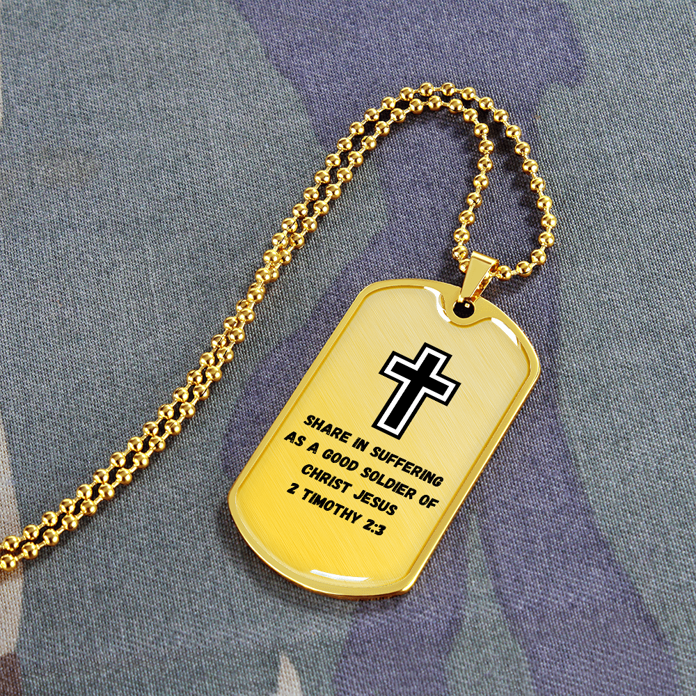 Soldier for Jesus Dog Tag (Customizable)