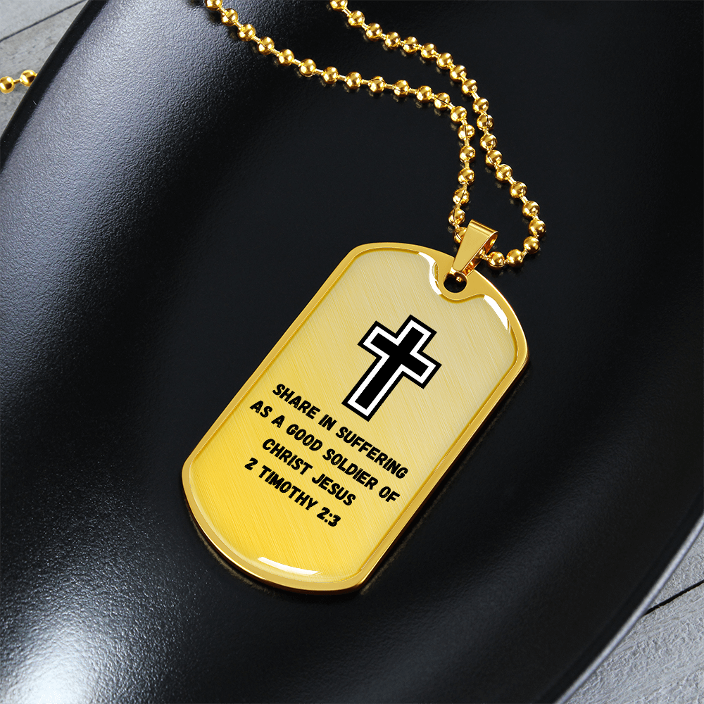 Soldier for Jesus Dog Tag (Customizable)