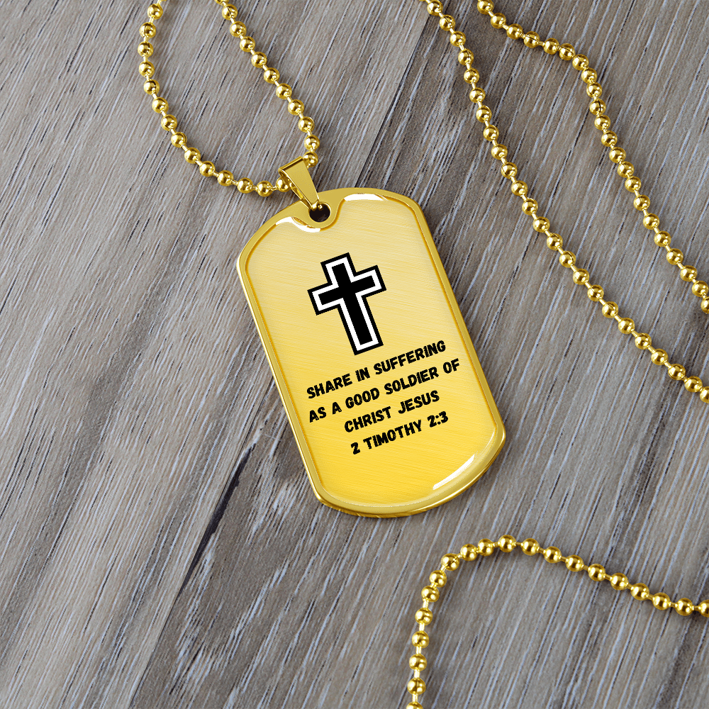 Soldier for Jesus Dog Tag (Customizable)