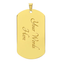 Soldier for Jesus Dog Tag (Customizable)