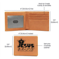 "Jesus Is King" Leather Wallet