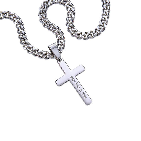 The Redeemer Chain – Cuban Link Chain with Artisan Cross