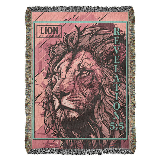 Lion Of Judah Heirloom Woven Blanket