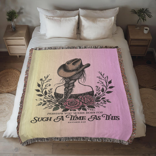 Such A Time As This Heirloom Woven Blanket