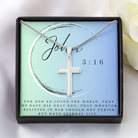 The Artisan Cross – Handcrafted Faith Necklace