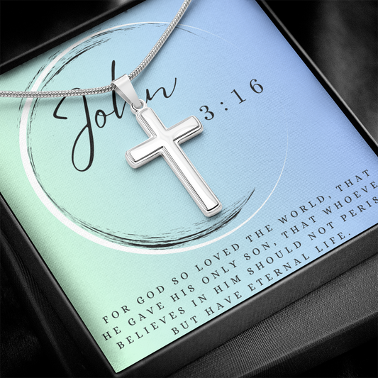 The Artisan Cross – Handcrafted Faith Necklace