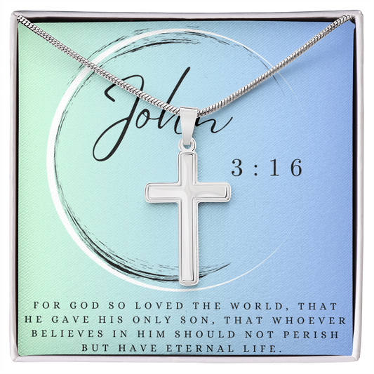 The Artisan Cross – Handcrafted Faith Necklace