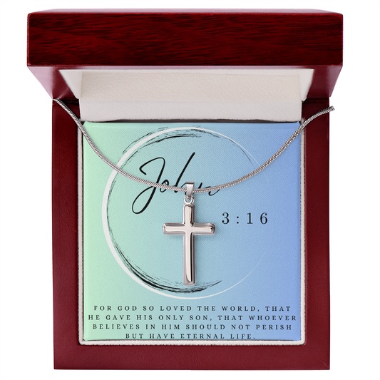 The Artisan Cross – Handcrafted Faith Necklace