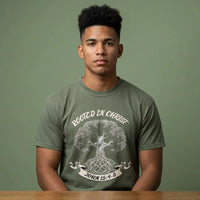 "Rooted in Christ" Tee Romans116 Christian Apparel