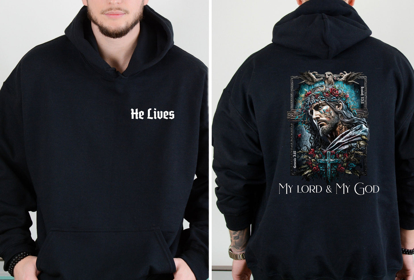 Jesus Hoodie, Mens Christian hoodie, Bible Verse Sweater, Religious Hoodie, christian streetwear, christian hoodie, Christian Sweatshirt