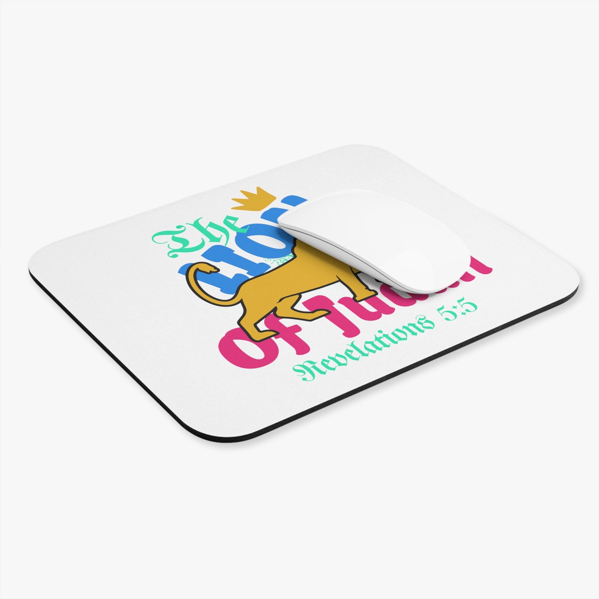 Bible Verse Mouse Pad Christian gifts christian accessories Lion of Judah Revelation Christian men gifts