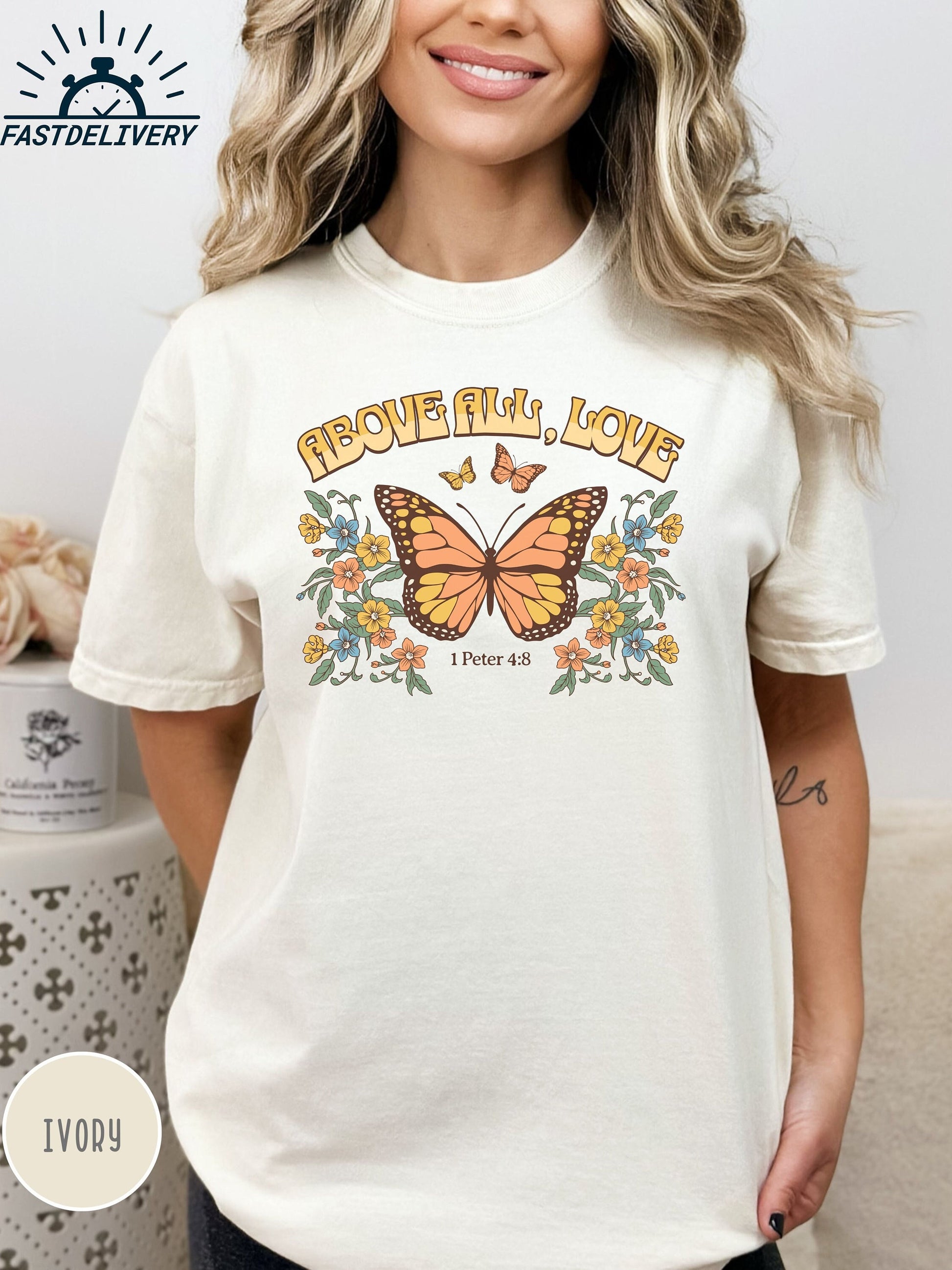 Boho Christian Shirts Comfort Colors Christian TShirts Bible Verse Shirt Trendy Christians T Shirts Jesus Apparel Faith Based Shirt 1 Peter