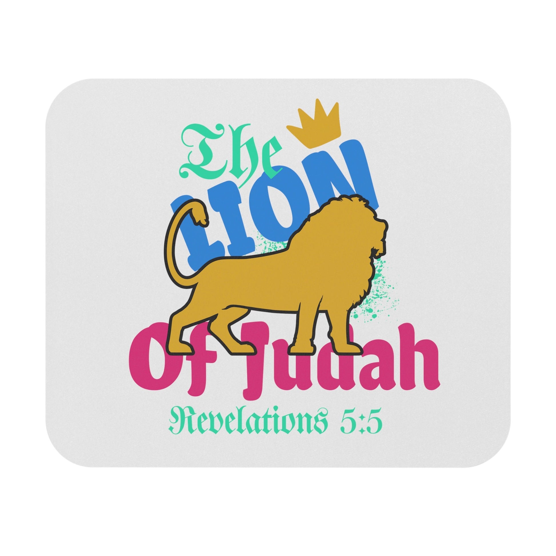 Bible Verse Mouse Pad Christian gifts christian accessories Lion of Judah Revelation Christian men gifts