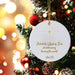 Nativity Christmas Ornament, christian Christmas ornament, Bible Verse Ornament, religious ornament, Luke 2, baby Jesus in manger ornament