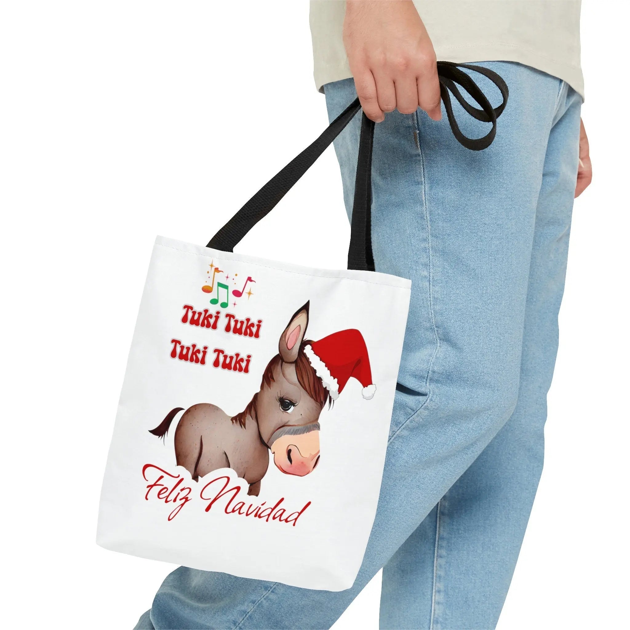 Feliz Navidad Tote Bag, Burrito Sabanero