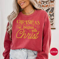 Comfort Colors Christmas Sweater, Christmas Jesus Nativity Shirt, Christian Christmas Sweatshirt, Christian Nativity Sweatshirt, Baby Jesus