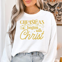 Comfort Colors Christmas Sweater, Christmas Jesus Nativity Shirt, Christian Christmas Sweatshirt, Christian Nativity Sweatshirt, Baby Jesus