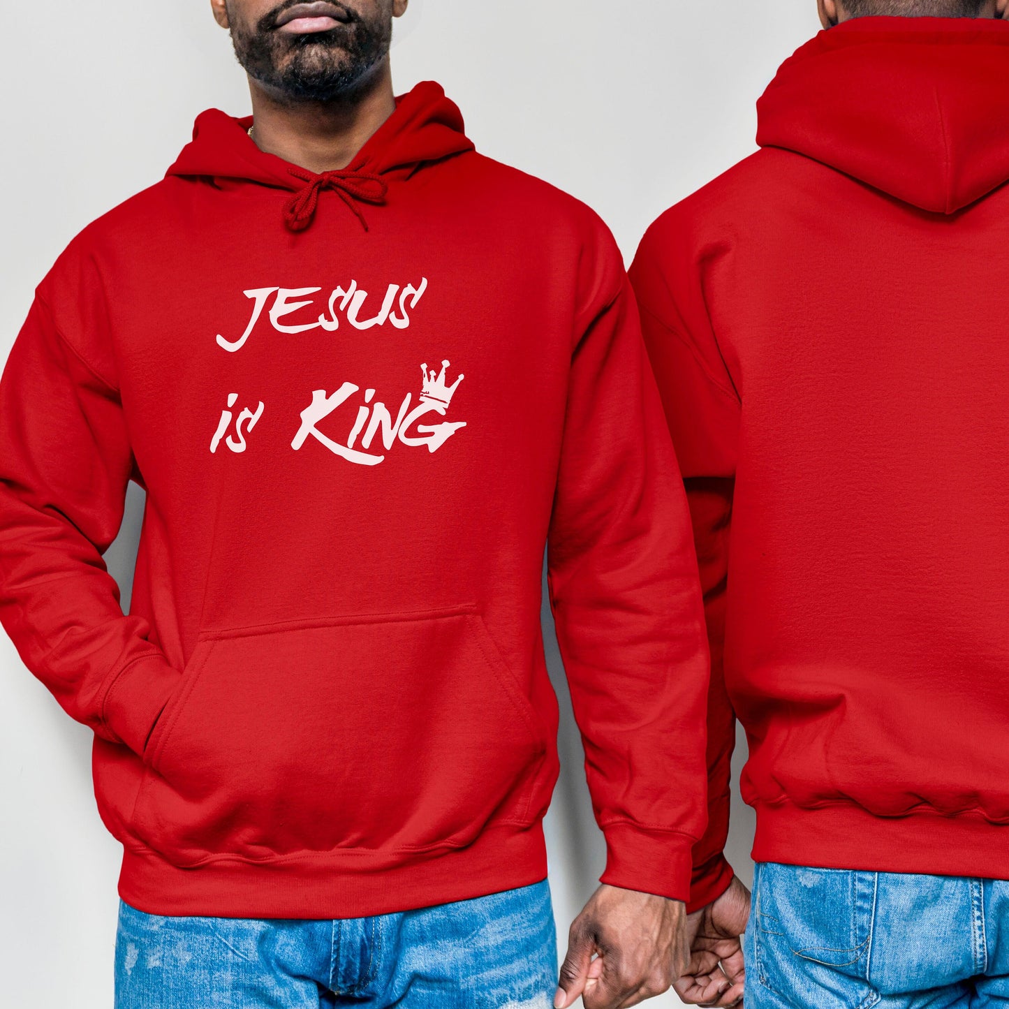 Jesus is king hoodie, Christian Hoodie men, Bible Verse Hoodie, Aesthetic Christian apparel, christian streetwear, I love Jesus Hoodie