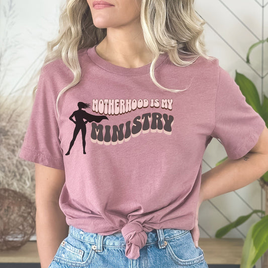 christian mama shirt, Christian mom shirt, Motherhood is My Ministry, Religious Apparel, Homeschool Shirt, homeschool mama, motherhood shirt