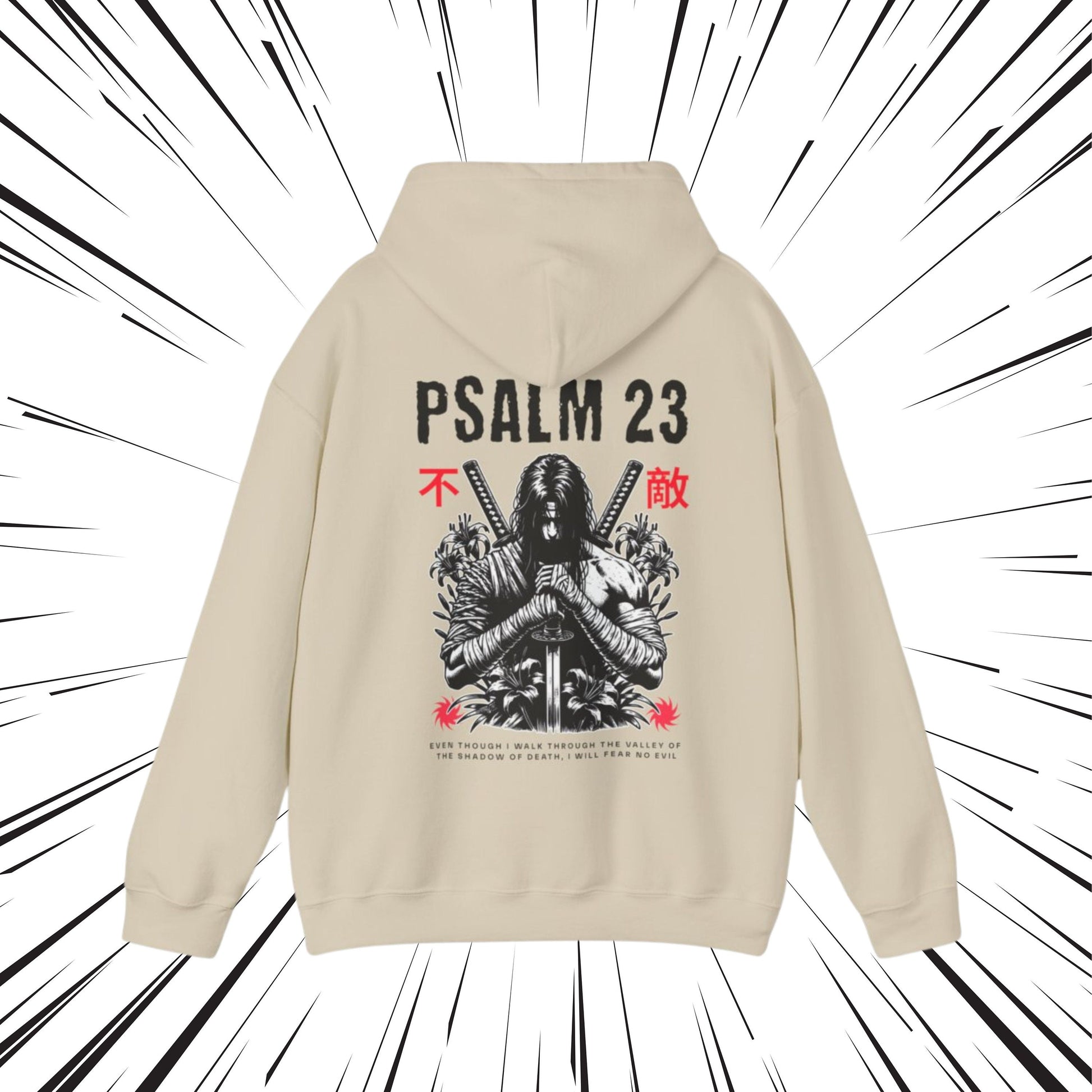 Psalm 23 Hoodie, Men's Christian Hoodie, Bible Verse Hoodie, Christian Merch, Christian Streetwear, Jesus Hoodie, Christian Sweatshirt