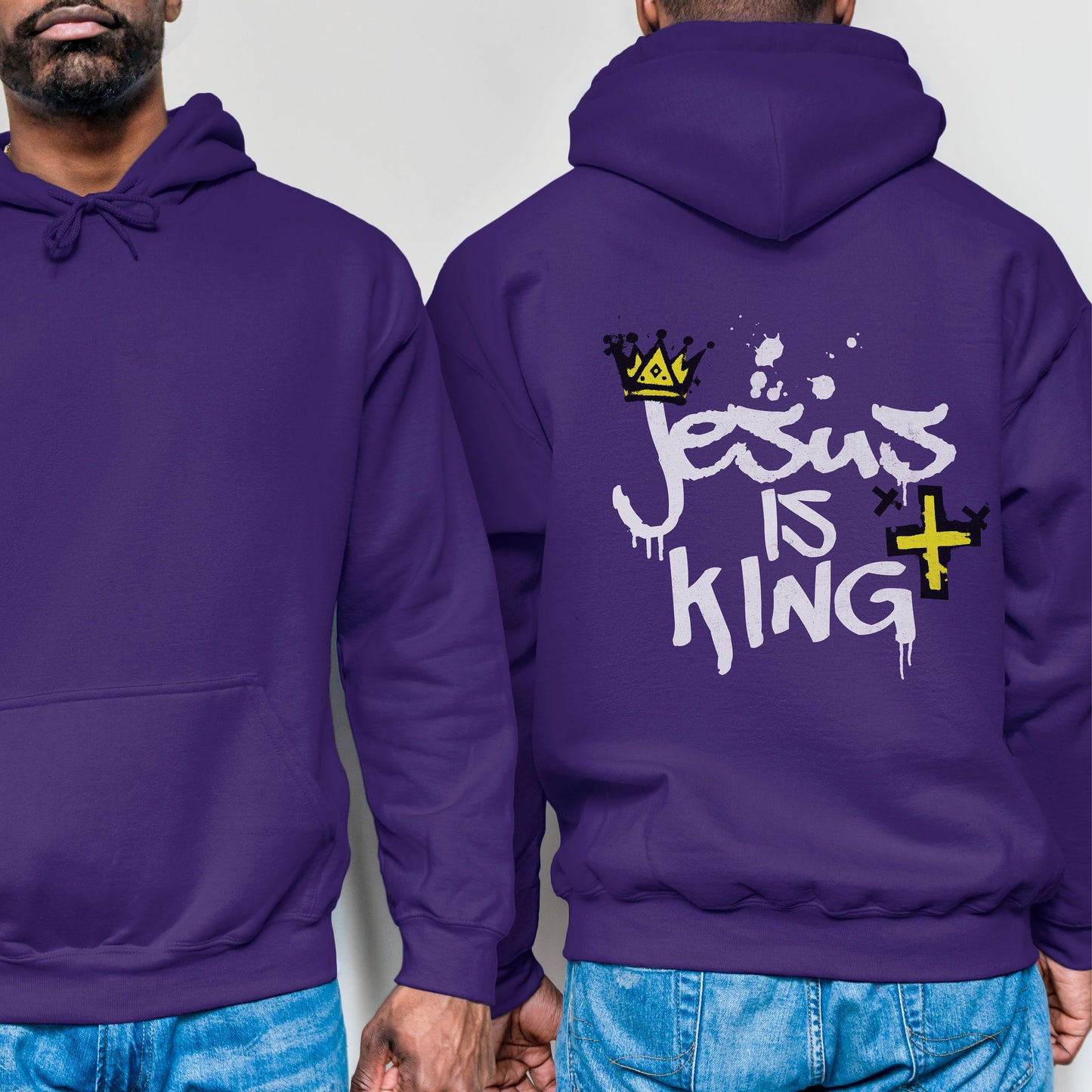 Jesus is King Hoodie, Christian Gift for Men, christian streetwear, Christian merch, christian hoodie, Jesus Hoodie, Men's Christian Hoodies