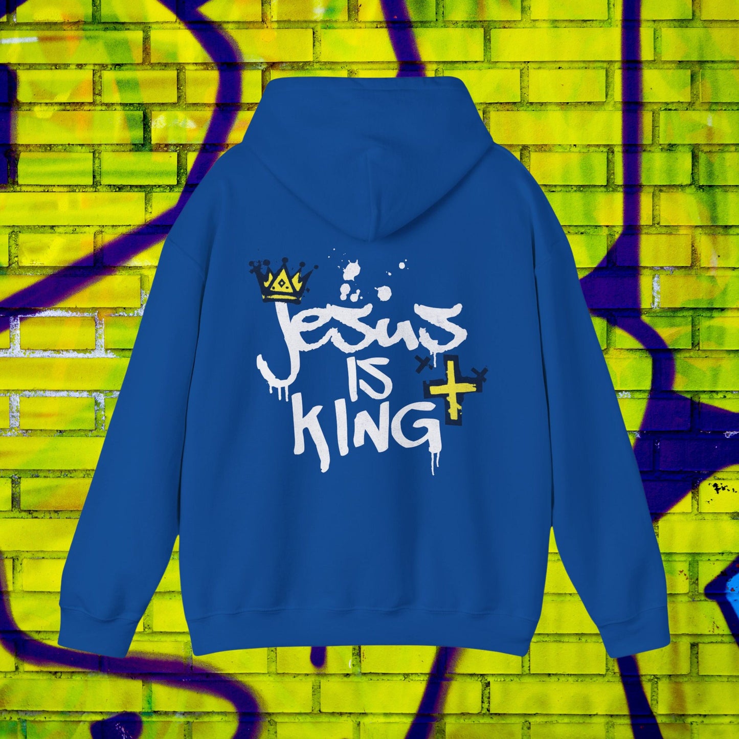 Jesus is King Hoodie, Christian Gift for Men, christian streetwear, Christian merch, christian hoodie, Jesus Hoodie, Men's Christian Hoodies