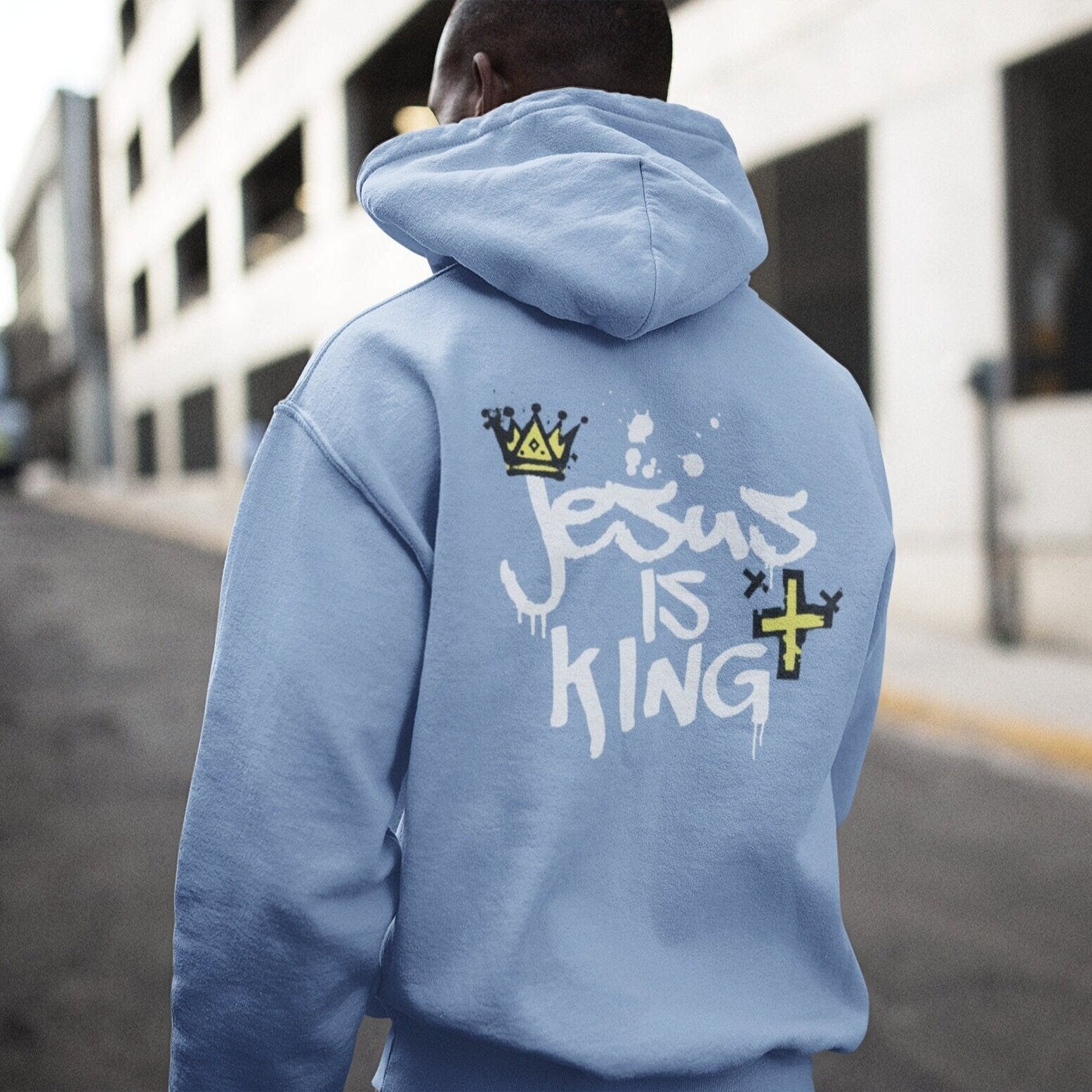 Jesus is King Hoodie, Christian Gift for Men, christian streetwear, Christian merch, christian hoodie, Jesus Hoodie, Men's Christian Hoodies