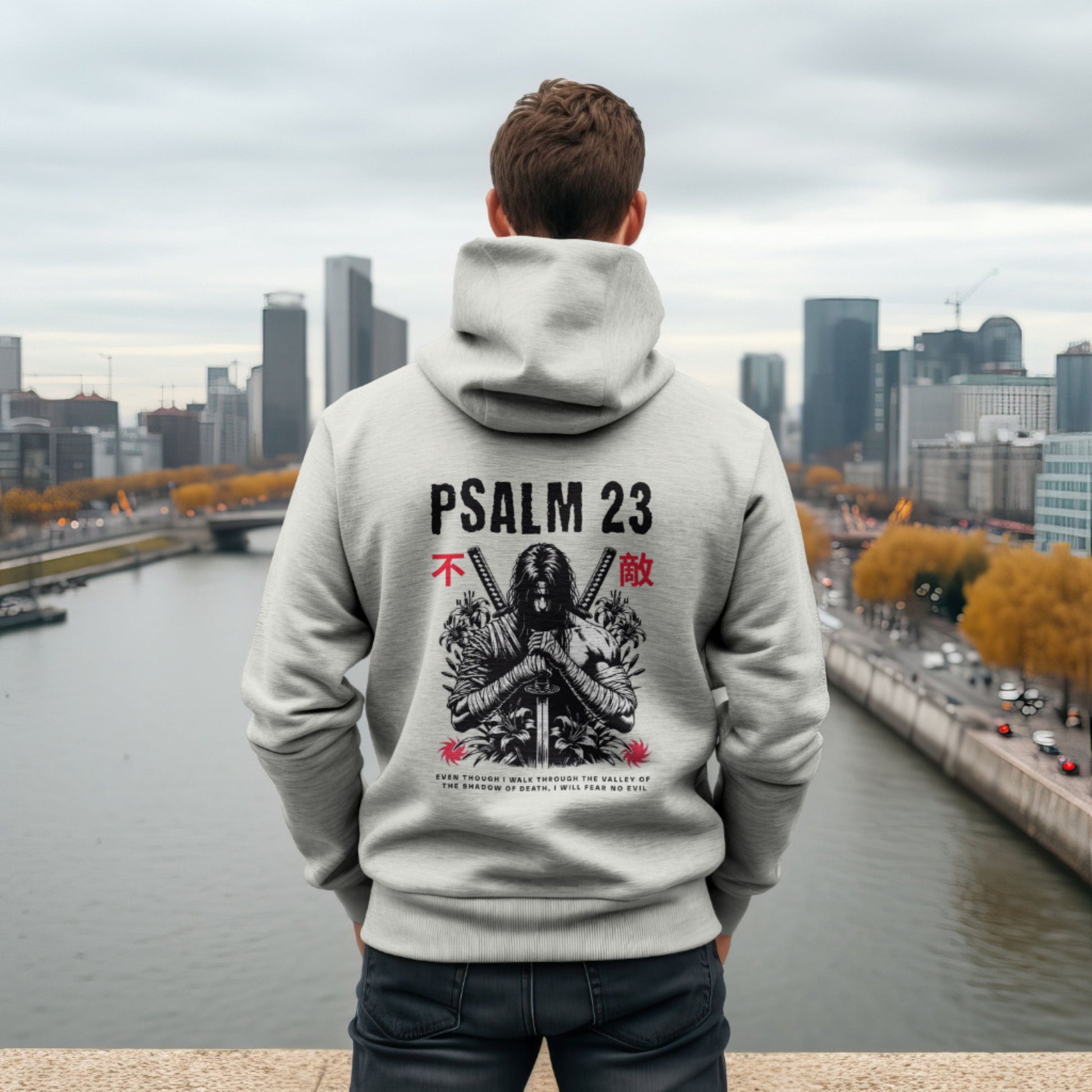 Psalm 23 Hoodie, Men's Christian Hoodie, Bible Verse Hoodie, Christian Merch, Christian Streetwear, Jesus Hoodie, Christian Sweatshirt