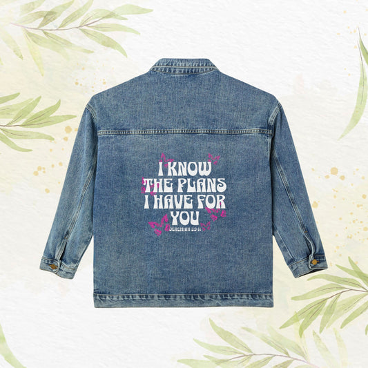 Jeremiah 29:11 Denim Jacket