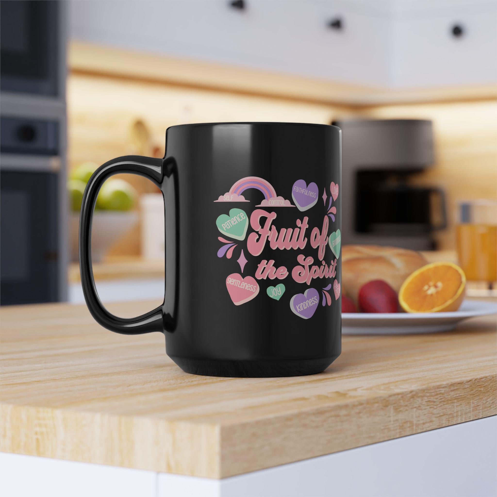 Fruits of the spirit mug, Bible coffee mug, Christian Mug, Bible Verse Mug, Positive Coffee Mug, christian faith gift, christian coffee mug