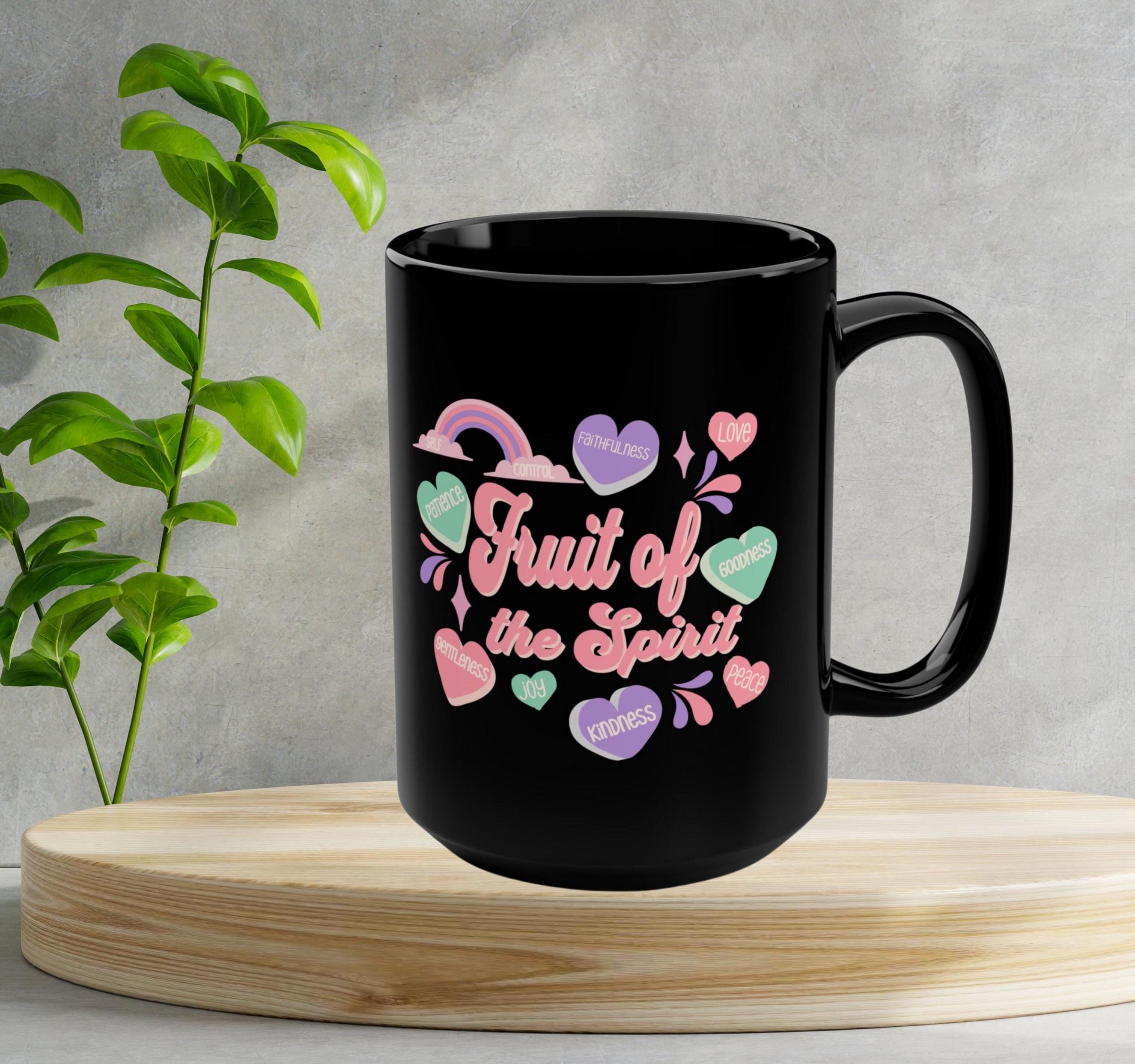 Fruits of the spirit mug, Bible coffee mug, Christian Mug, Bible Verse Mug, Positive Coffee Mug, christian faith gift, christian coffee mug
