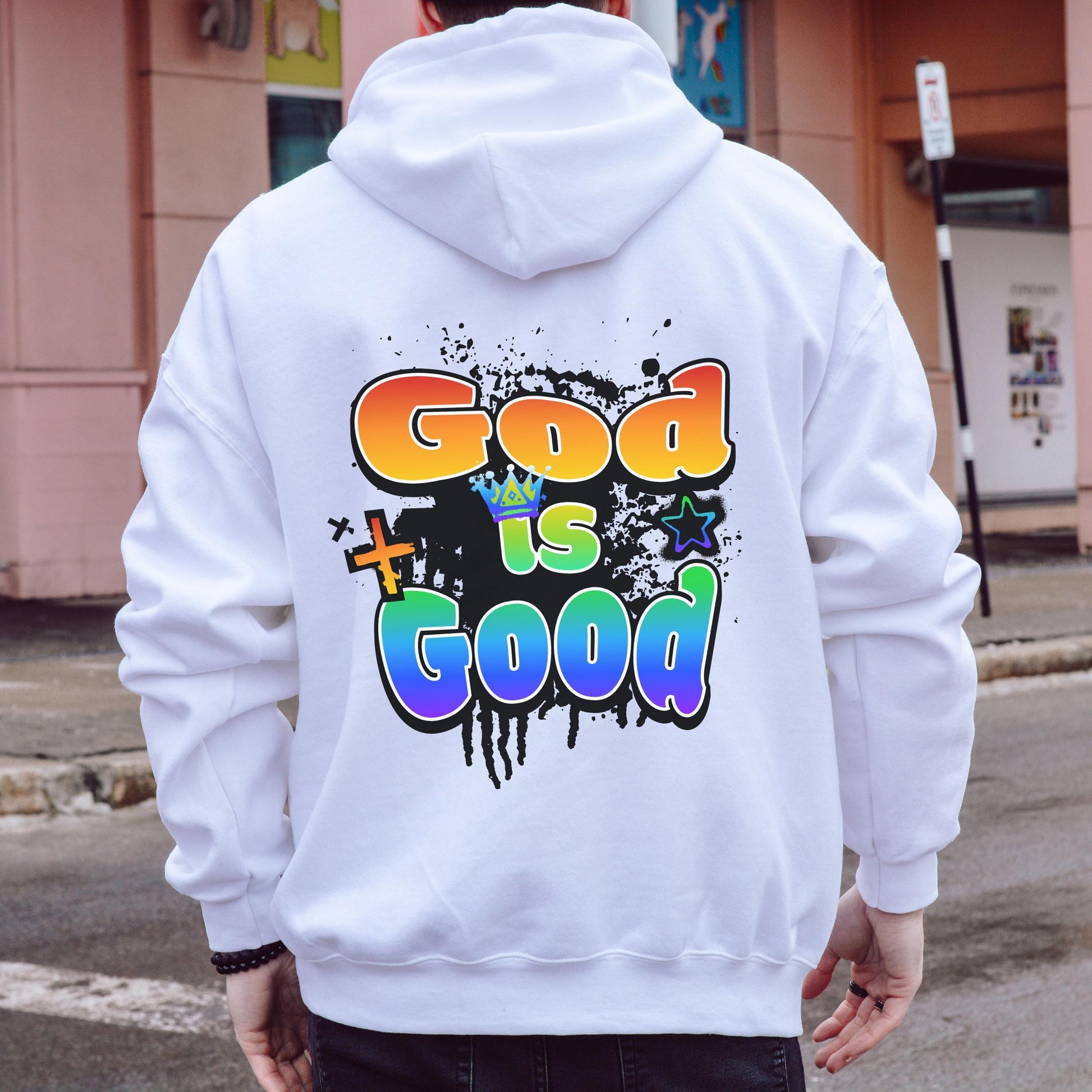 God is good hoodie, Men's Christian Hoodie, Jesus Lover Gift, Faith Sweatshirt, Jesus Hoodie, Christian Streetwear, Aesthetic Christian