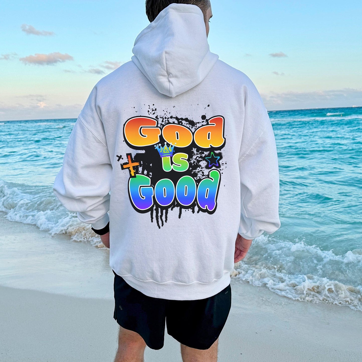 God is good hoodie, Men's Christian Hoodie, Jesus Lover Gift, Faith Sweatshirt, Jesus Hoodie, Christian Streetwear, Aesthetic Christian