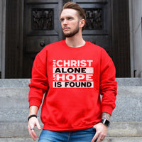 in christ alone sweatshirt, mens christian clothing, Trendy Christian Faith Sweatshirt, Bible Quotes Hoodie, Bible verse sweatshirt