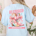 Blessed Cowboy Boots Christian Women's T-shirt, Religious Graphic Tee, Faith Apparel, Homestead mom shirt, Christian Coquette shirt