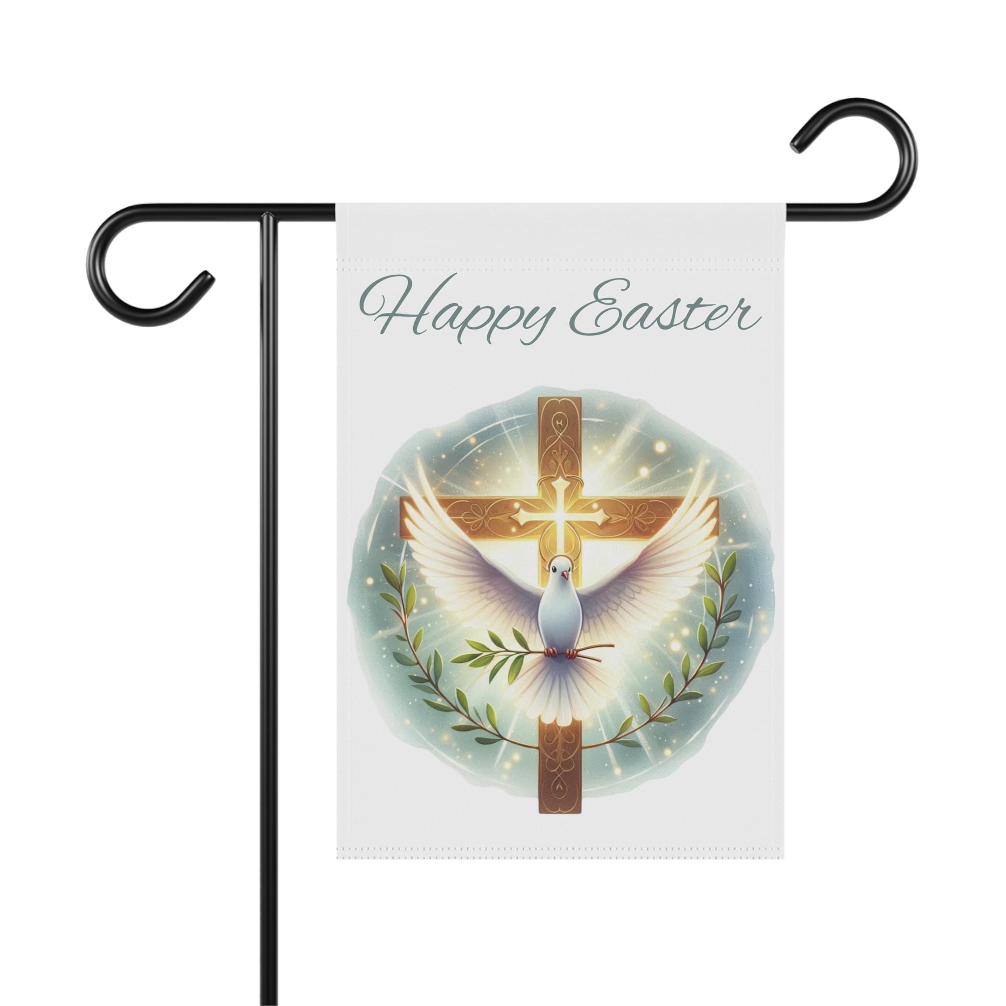 Easter Banner, Christian yard sign, Easter Decor, He is risen banner, Christian Garden, Christian Yard Flag, Christian Housewarming gift