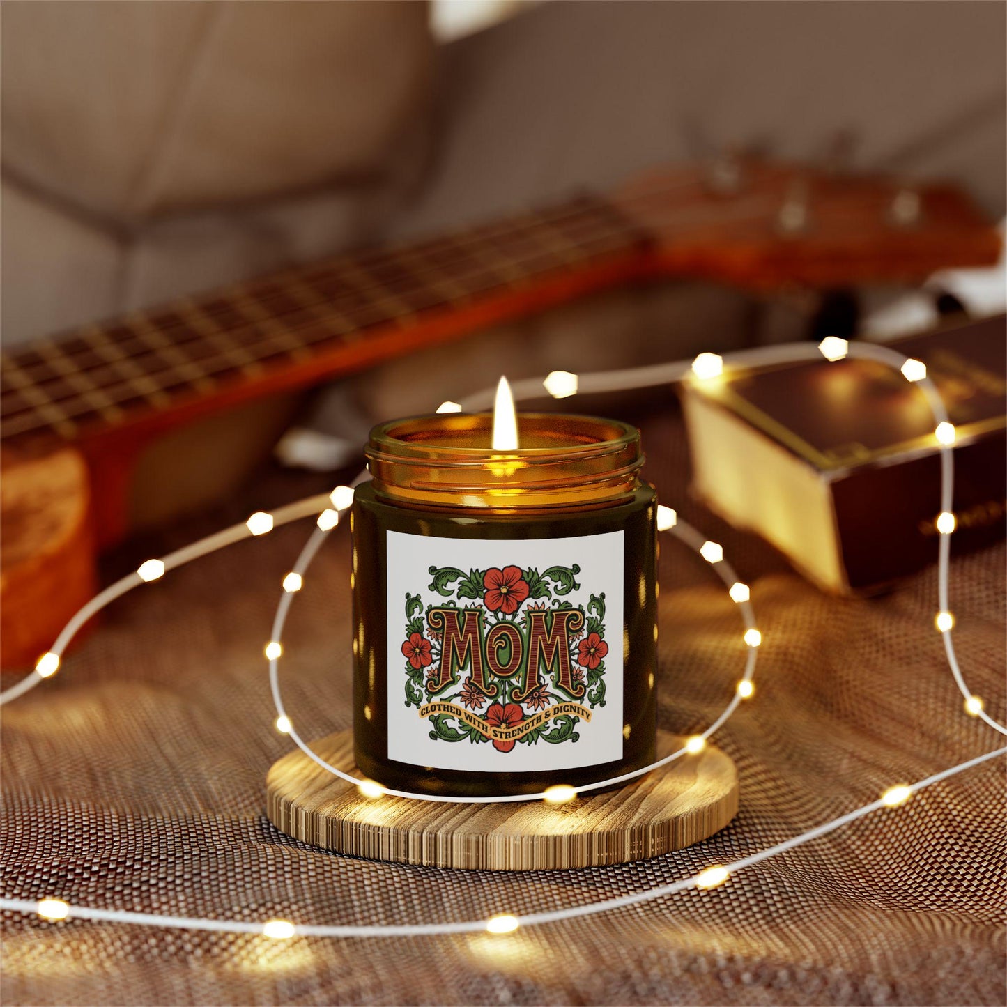 Christian Home Decor, Christian gift for her, Christian Mothers Day Gift, Christian Candles for Mom, Catholic Gift for mom, Midnight mass