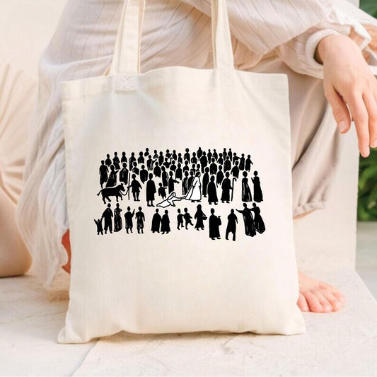 Christian Tote Bag, Religious Gift Women Bags, Boho Bible Verse Bag - Cotton Canvas Tote, Carryall Handbag, Inspirational Shopping Bag,