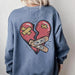 Christian Comfort Colors Sweatshirt, Jesus Heals Psalm 147:3, Religious Pullover, Unisex Jumper, Christian Gift, Christian Sweatshirt