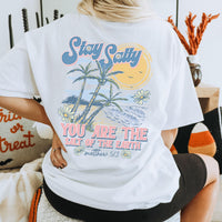Stay Salty Christian Beach shirt, Trendy christian tee, Christian beach vibes, Vacation Graphic Top, Christian Summer Apparel, Jesus apparel