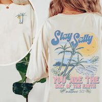 Stay Salty Christian Beach shirt, Trendy christian tee, Christian beach vibes, Vacation Graphic Top, Christian Summer Apparel, Jesus apparel