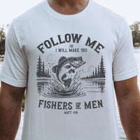 Christian Dad Shirt, Matt 4 19 Shirt, Yeshua Shirt, Jesus is King Merch, The Way the Truth the Life, Jesus Shirt, Mens Christian t shirt