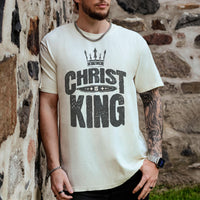 Christ is King Christian Comfort Colors Tee, Mens christian Shirt, Christian Graphic Church Tee, christian gift for dad, youth pastor tee