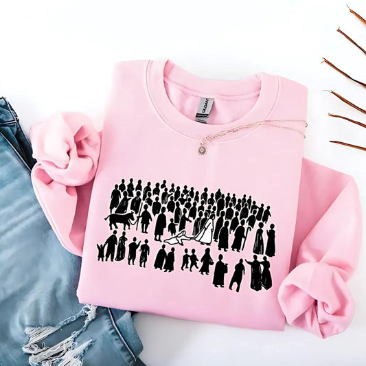 Woman Touches Jesus Sweatshirt, Bible Verse sweatshirt, church mom gift, christian Sweatshirt, Faith Shirt, Women Christian Gifts, Jesus tee