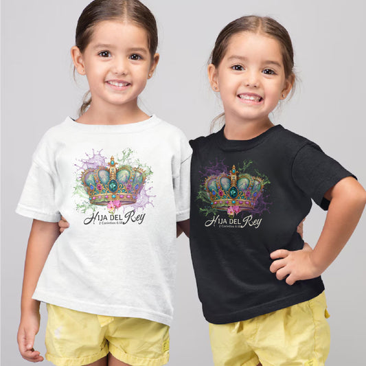 Hija del Rey shirt, spanish christian tee, gift for spanish person, Spanish Shirt Christian, Bible T-shirts, Religious Spanish T-shirt Gift